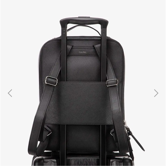 Calpak Kaya 15 inch Laptop Backpack in Gunmetal Black - Picture 4 of 6